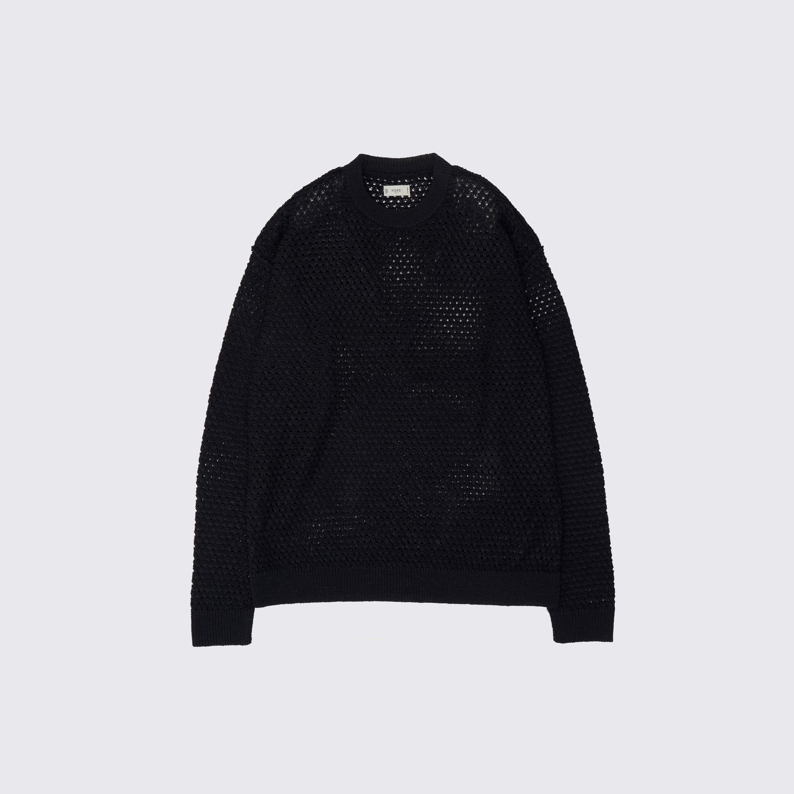 YOKE - 【残り一点】Mesh Knit Shirt Crewneck Sweater | ACRMTSM