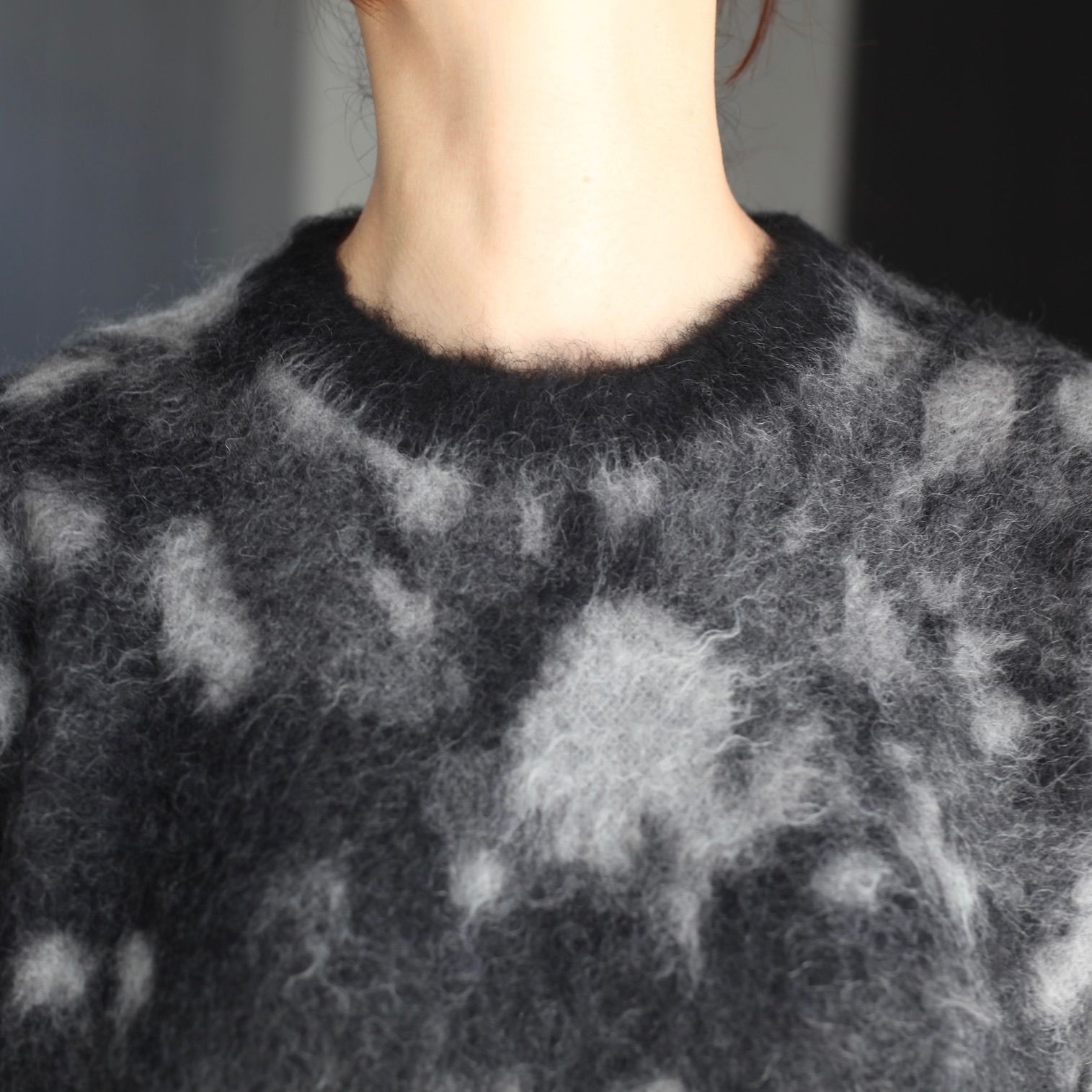 YOKE - 【残り一点】Kid Mohair Jacquard Sweater | ACRMTSM ONLINE STORE