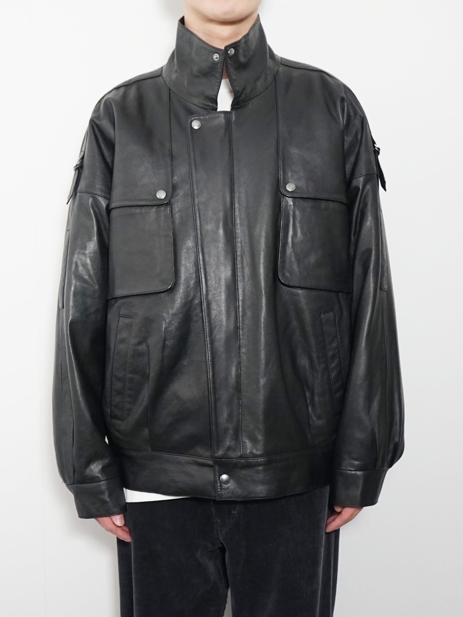 SEVEN BY SEVEN - ストームフラップレザーブルゾン - STORM FLAP