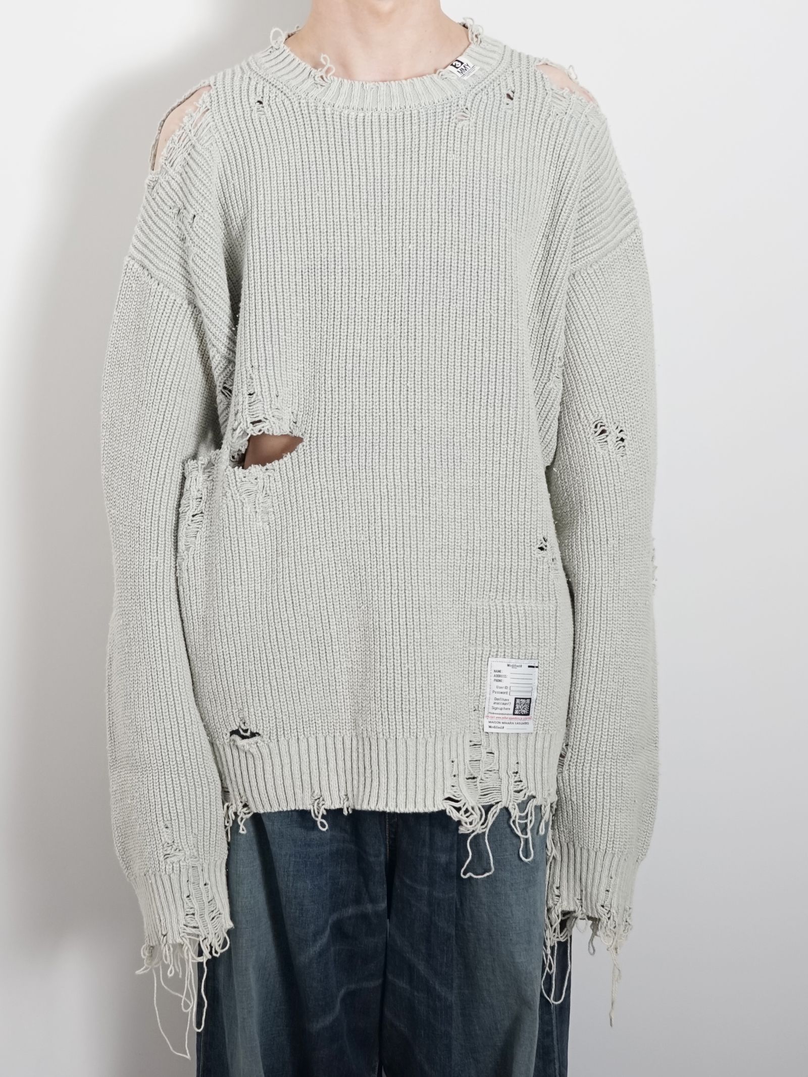 Maison MIHARA YASUHIRO - ブリーチドニットセーター - Bleached Knit