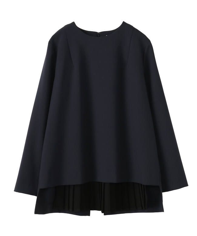 CLANE - バックプリーツレイヤードトップス NAVY | ADDICT WEB SHOP