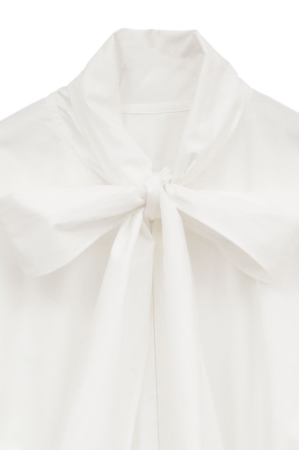 CLANE - リボンジップシャツ - RIBBON ZIP SHIRTS - WHITE | ADDICT