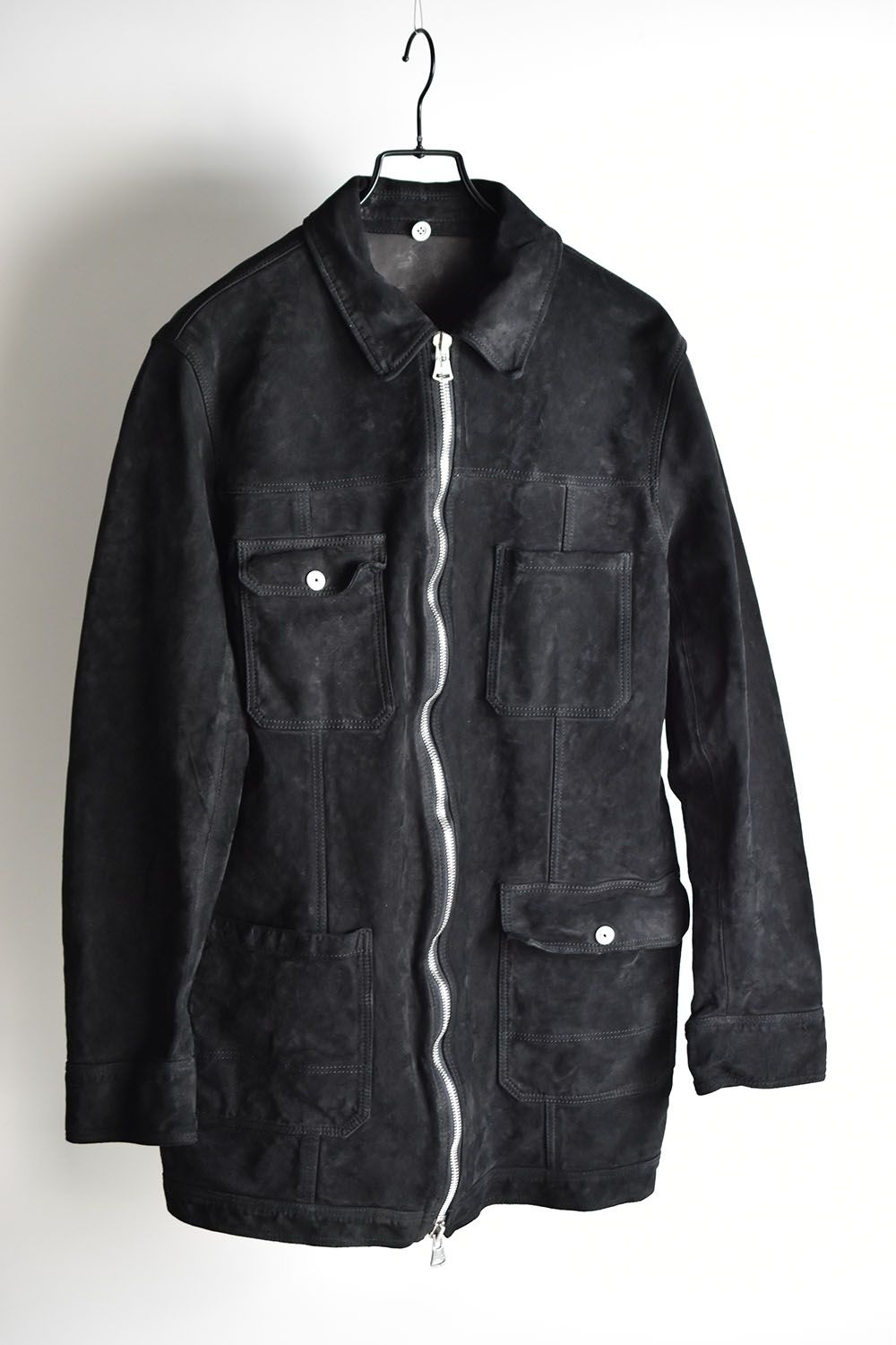ISAMU KATAYAMA BACKLASH - Japan Calf Suede Coverall Blouson