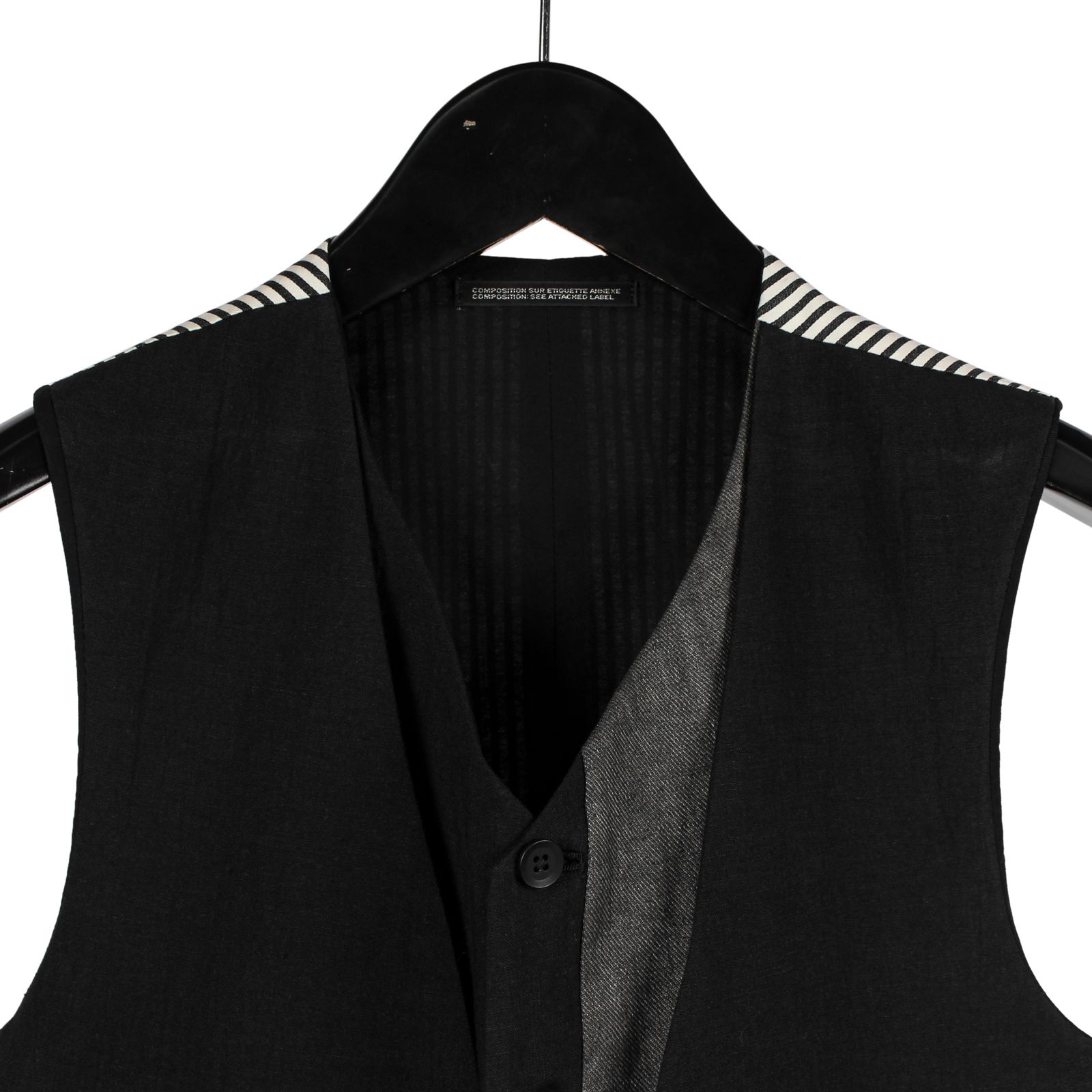 yohji yamamoto - pour homme | 身頃二重切り替えベスト (メンズ