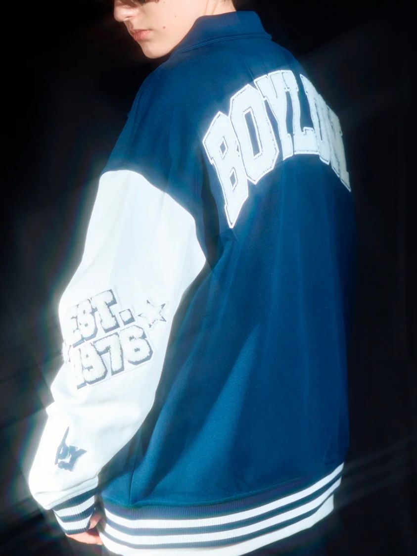 BOY LONDON - 1976 BOY KNIT STADIUM JUMPER / スタジャン / ネイビー