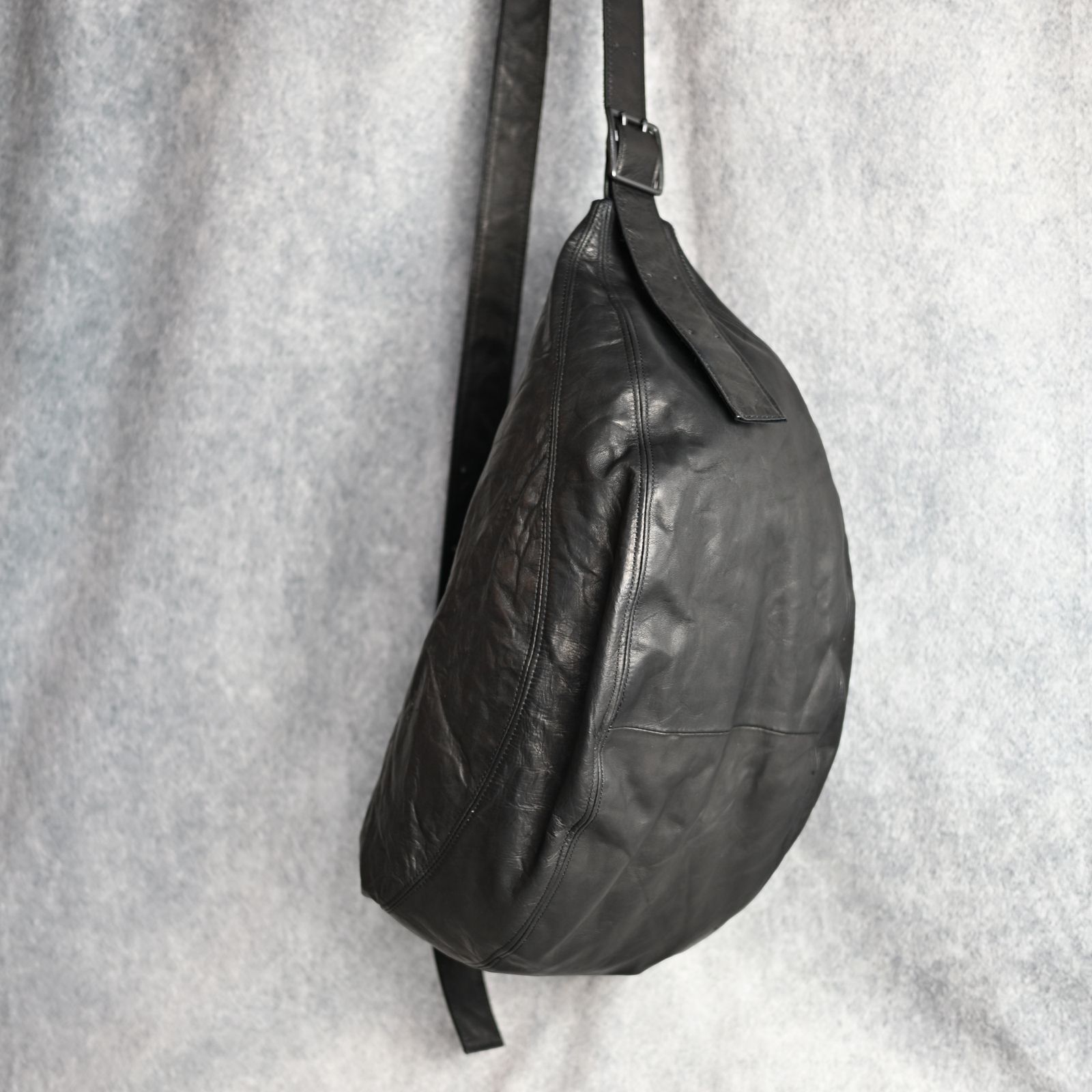yohji yamamoto - HORSE LEATHER BAG （BLACK） / ホースグレイン