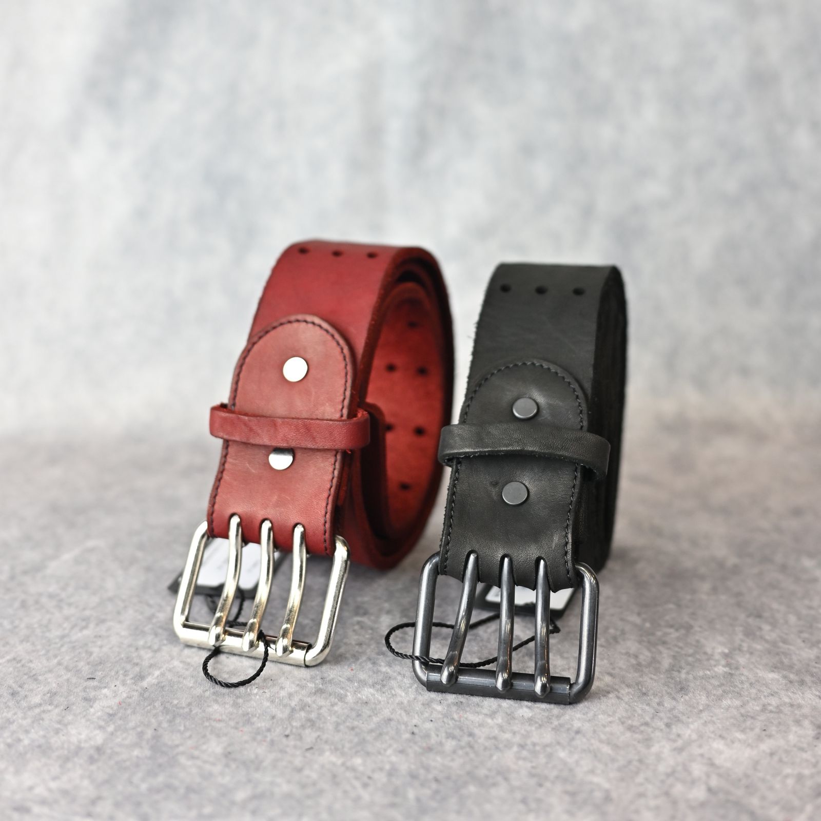 ISAMU KATAYAMA BACKLASH - ダブルショルダーレザー製品染め