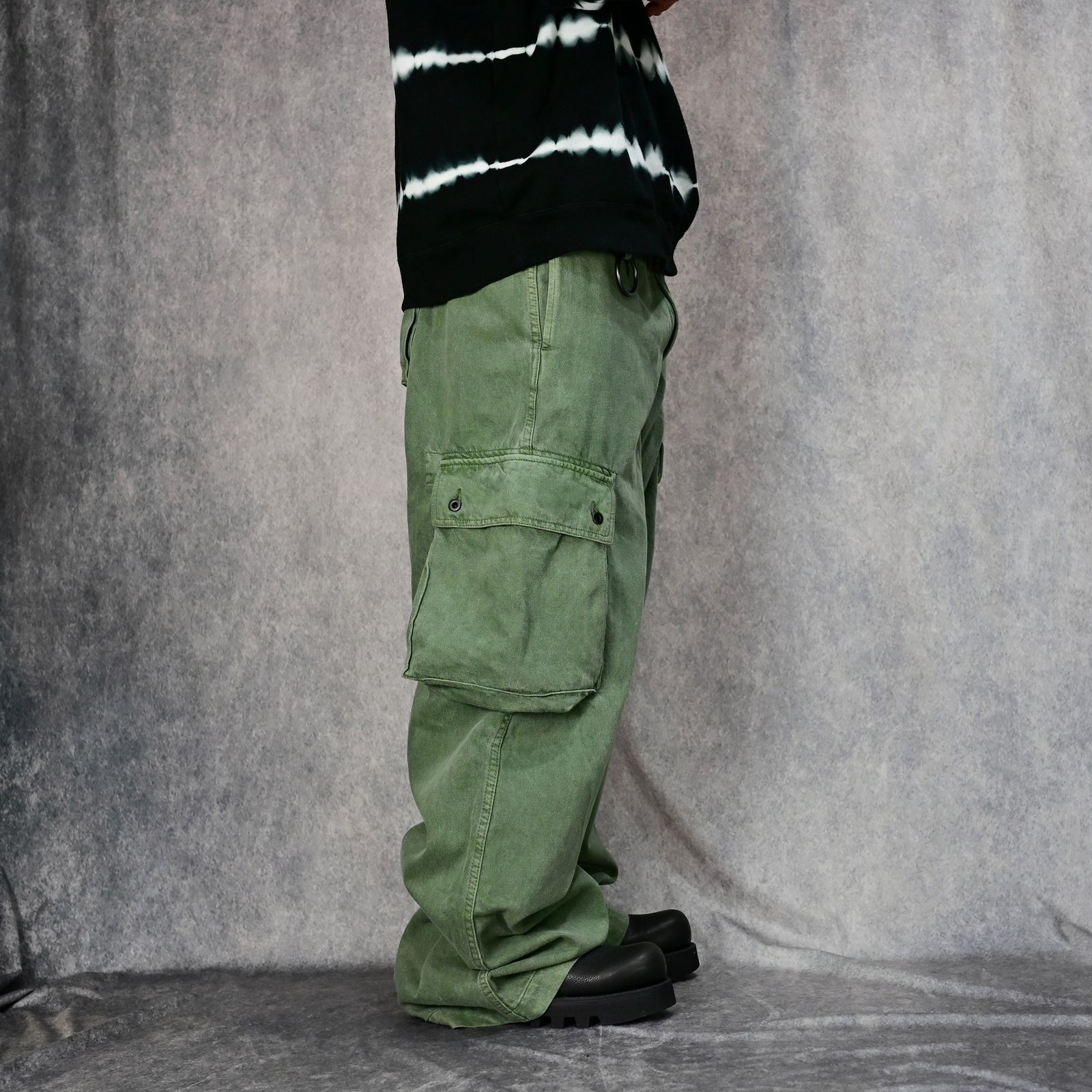 MINEDENIM - Denim Wide Cargo PS （KHA） / デニム ワイド カーゴ