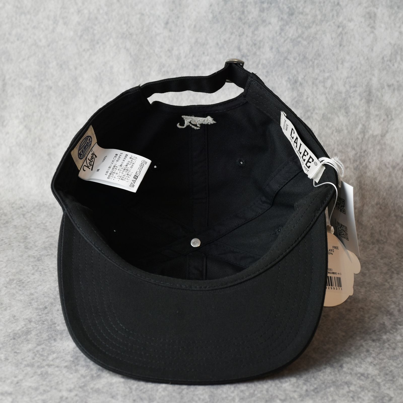 CALEE - × KEBOZ CAP (BLACK) / × ケボズ ベースボールキャップ