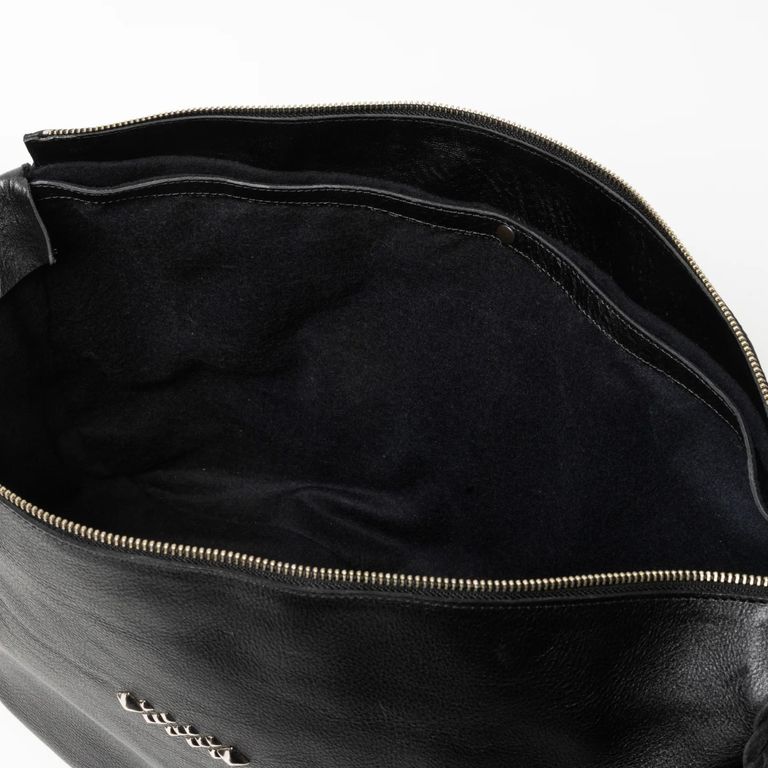 CALEE - STUDS LEATHER SHOULDER BAG ＜LARGE＞ (BLACK) / スタッズ