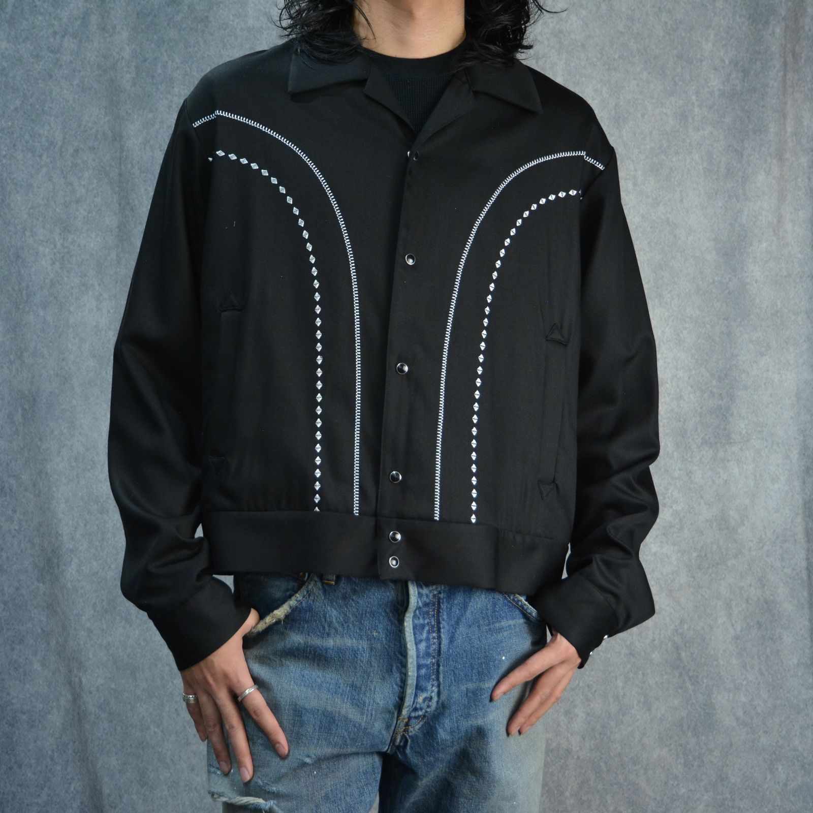 MINEDENIM - R.Embroidery Western JKT（BLK） / 刺繍 ウエスタン