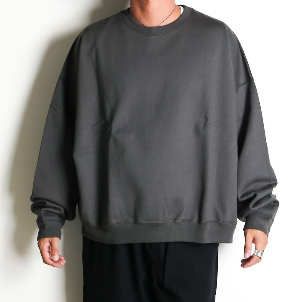 MARKAWARE - HUGE SWEAT SHORT - FOREST GREY / オーガニックコットン