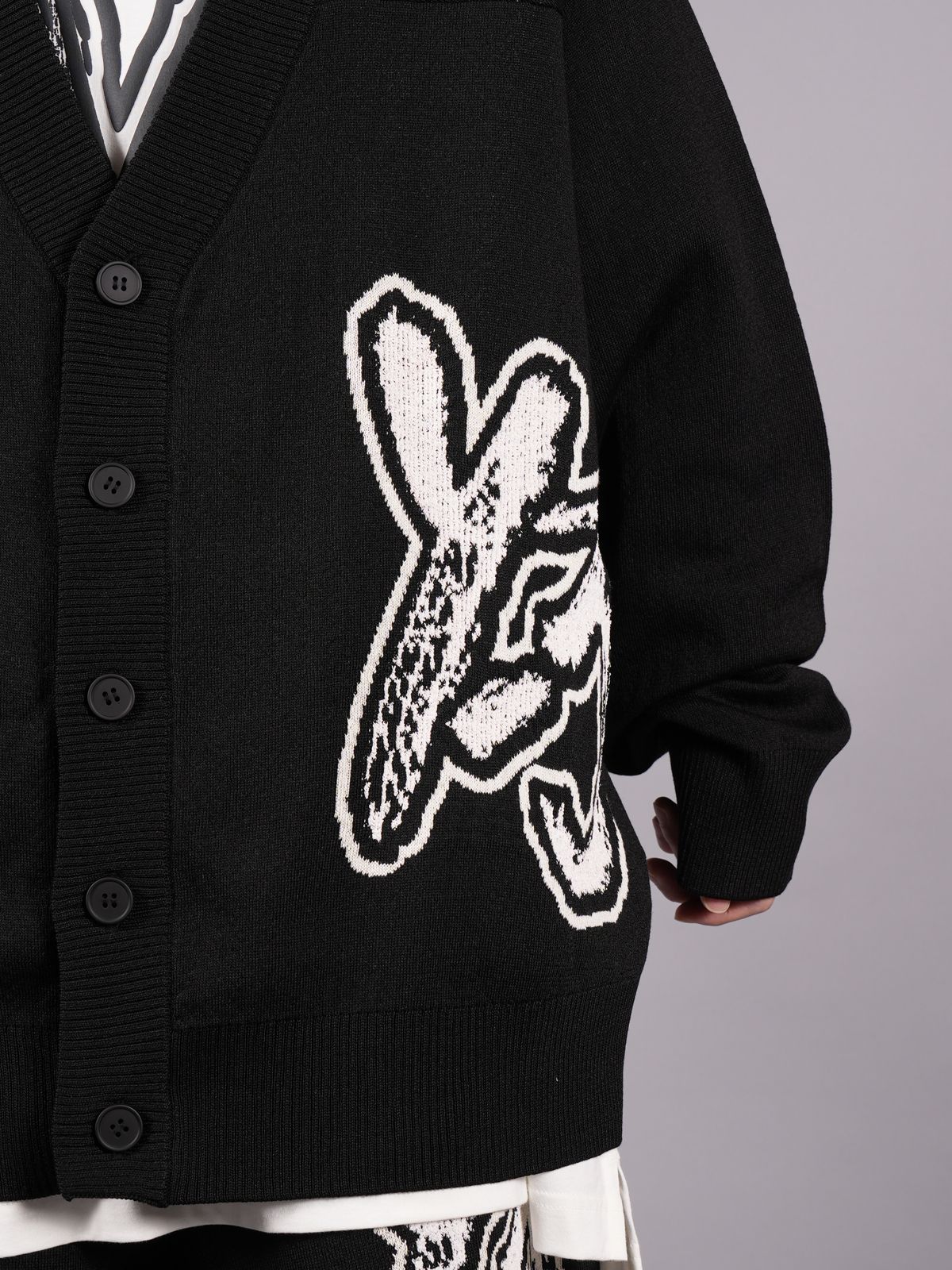 Y-3 - LOGO KNIT CARDIGAN / ロゴ ニット カーディガン (ブラック