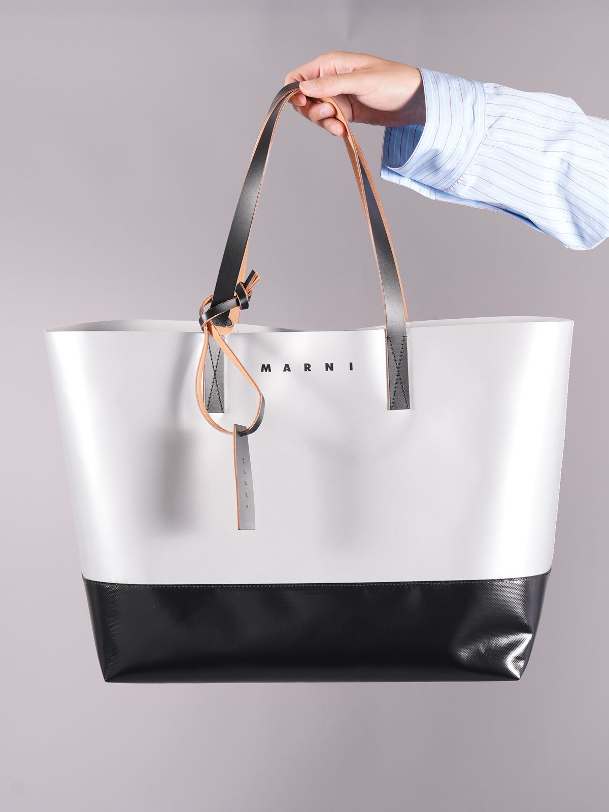 MARNI - 【ラスト1点】PVC ショッピングバック / 横長トートバック