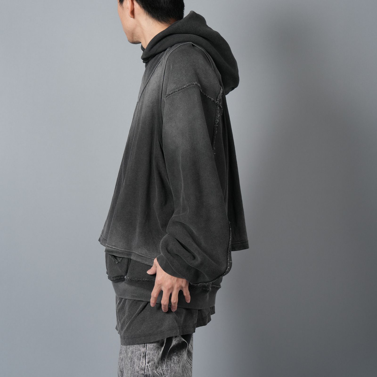 alexander wang - OVERSIZED UNISEX TRIPLE LAYER HOODIE / コットン