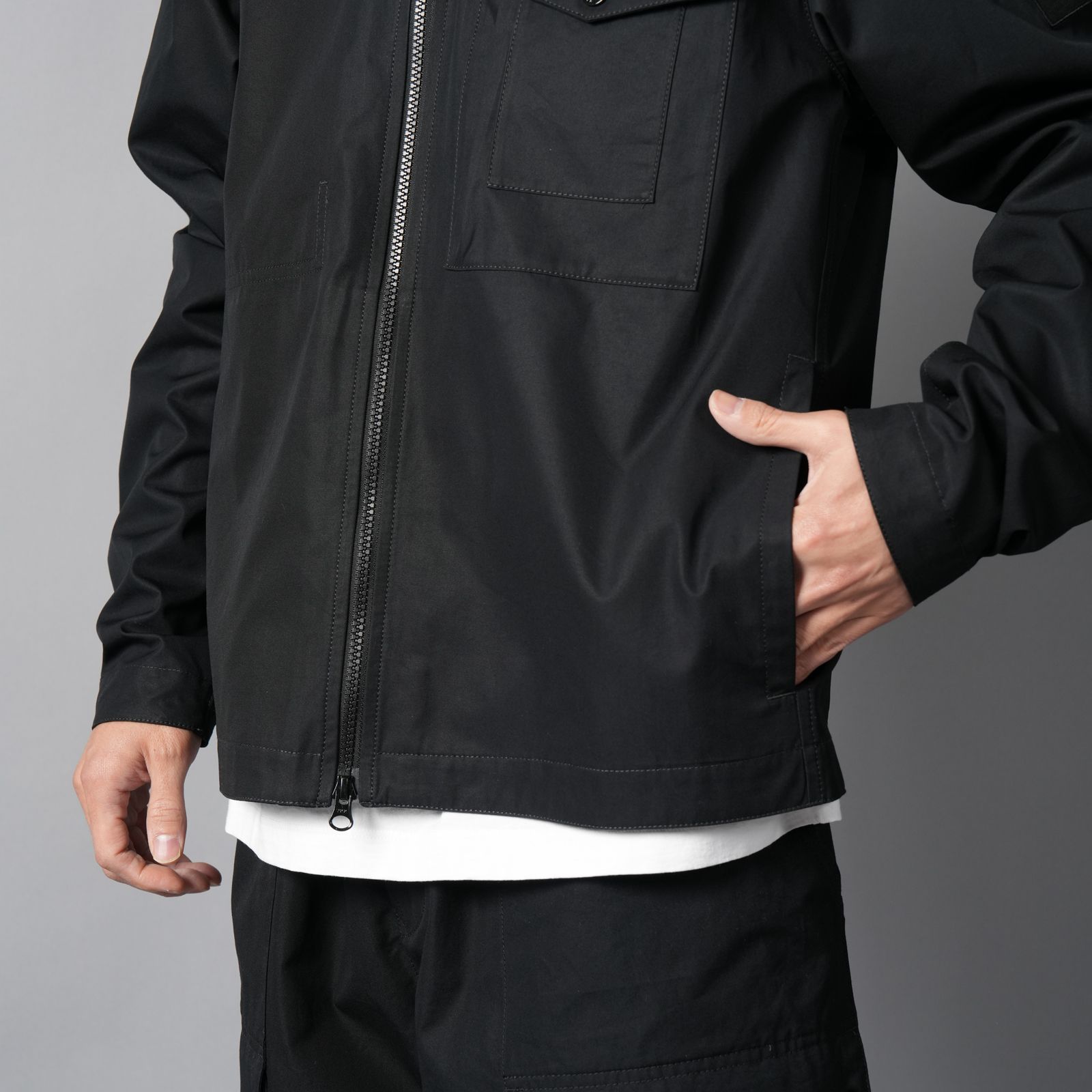 STONE ISLAND - 1200011 / ALL-WEATHER COTTON CANVAS_S.I. GHOST