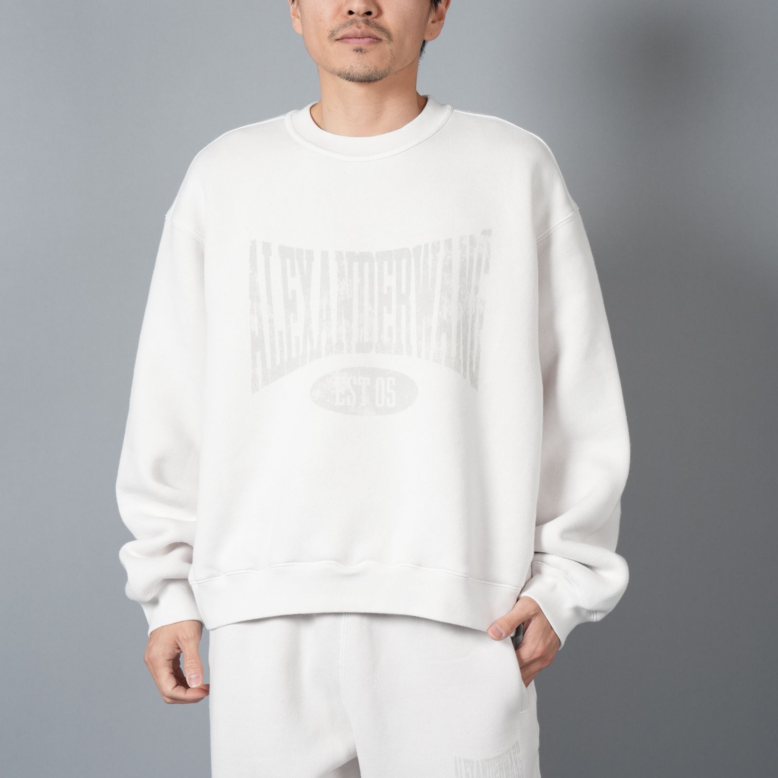 alexander wang - GRAPHIC CREWNECK SWEATSHIT / グラフィック クルー