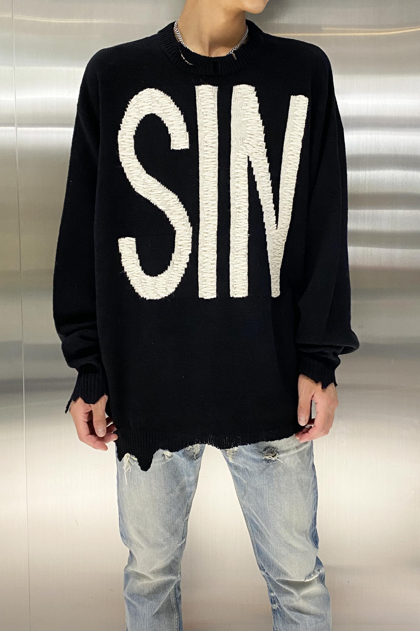 saint michael SIN ニット M saint mxxxxxx SAINT SIN SWTER style 0 MARK