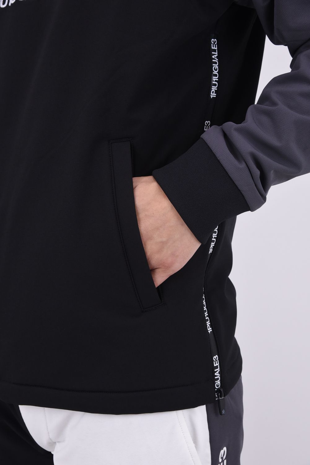 1PIU1UGUALE3 GOLF - 113 GOLF HALF ZIP / 刺繍サークルロゴ 4WAY