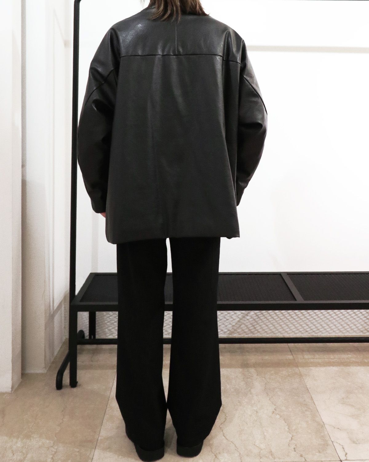 N.HOOLYWOOD おすすめアウター、高級感のあるシンセティックレザー