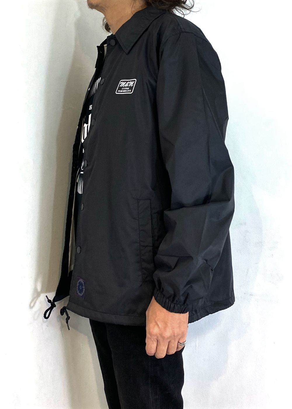 M&M CUSTOM PERFORMANCE - Coach Jacket (BLACK) / プリント コーチ