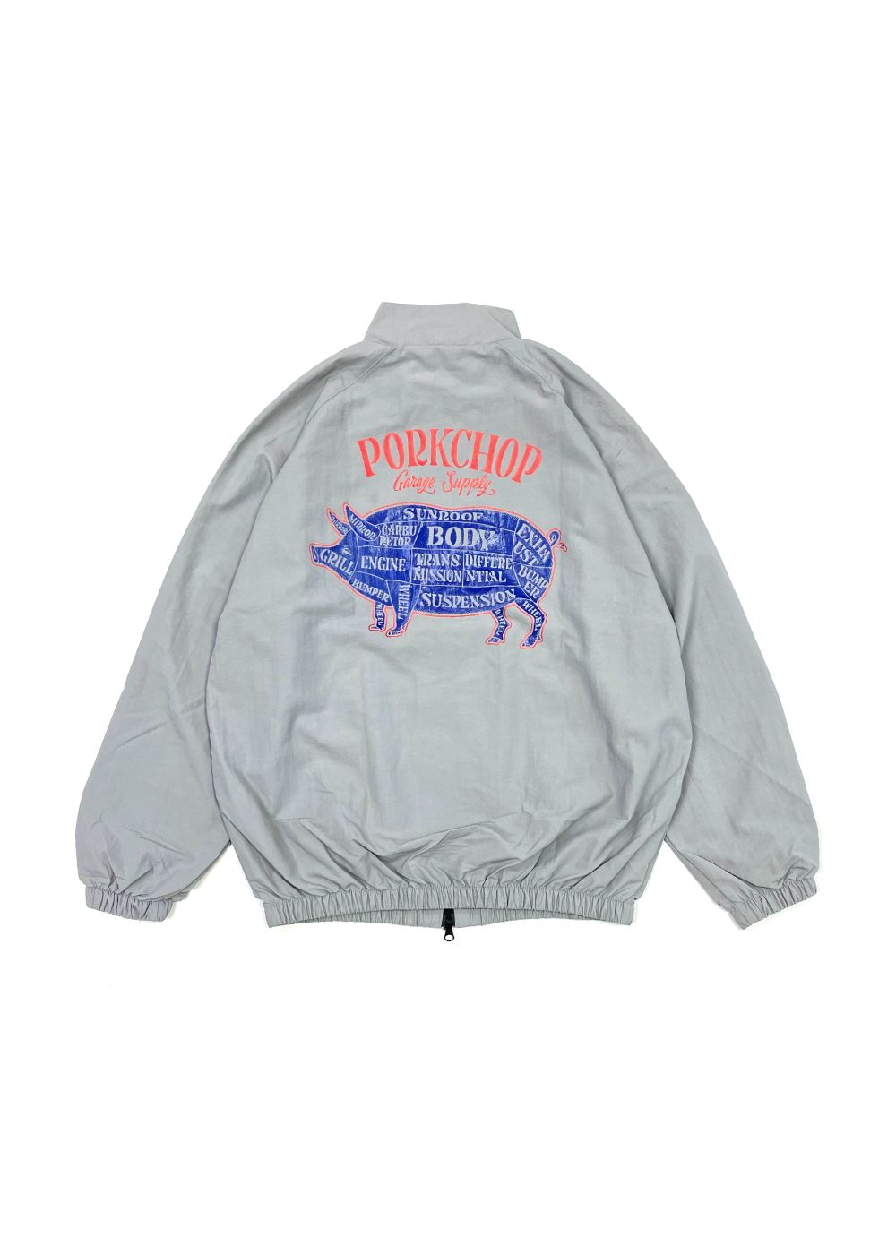 PORKCHOP GARAGE SUPPLY - PORK BACK NYLON JKT (GRAY) / ポークバック