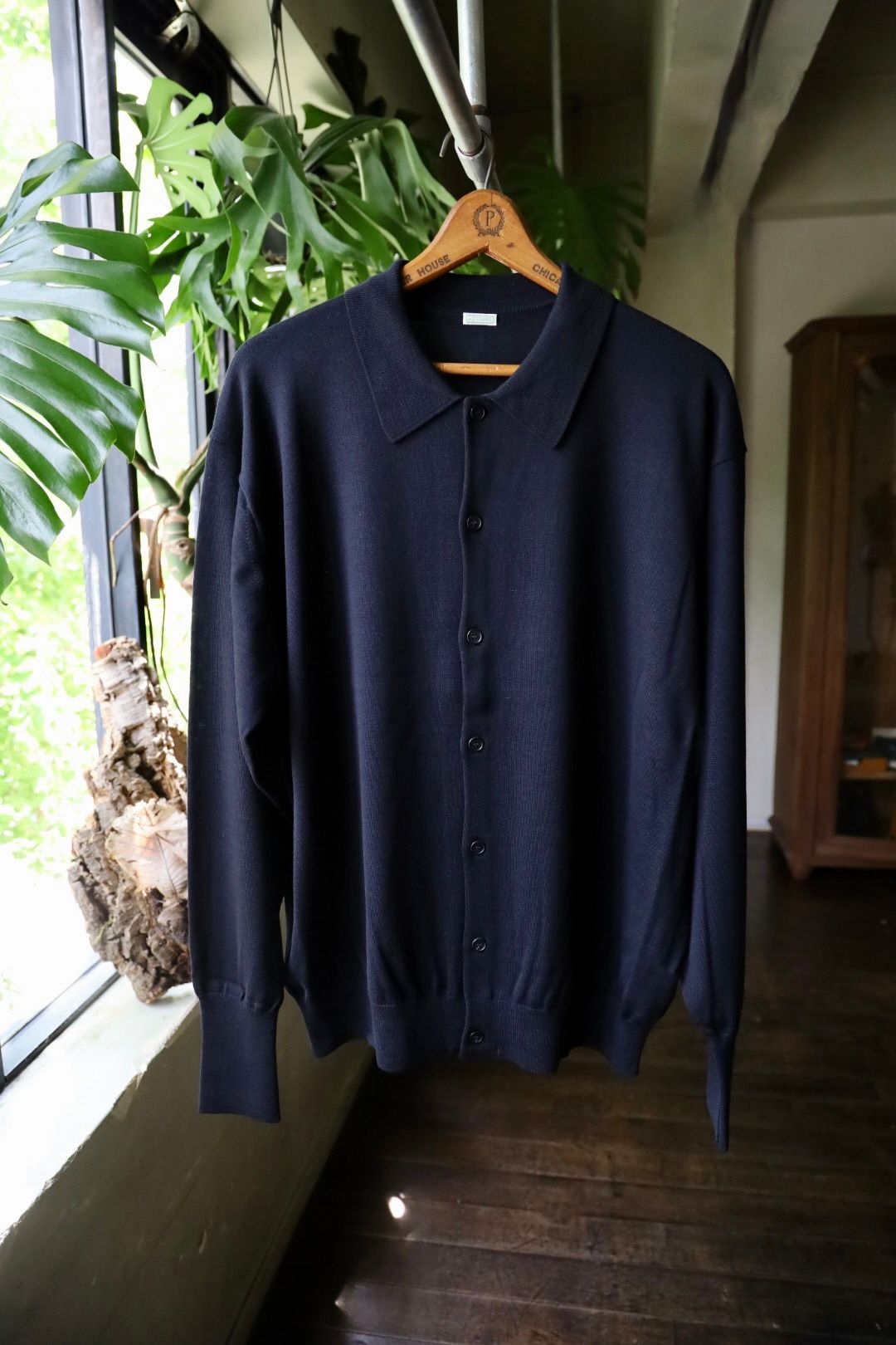 A.PRESSE - アプレッセ Wool Knit Polo Collar Cardigan(24AAP-03-07K