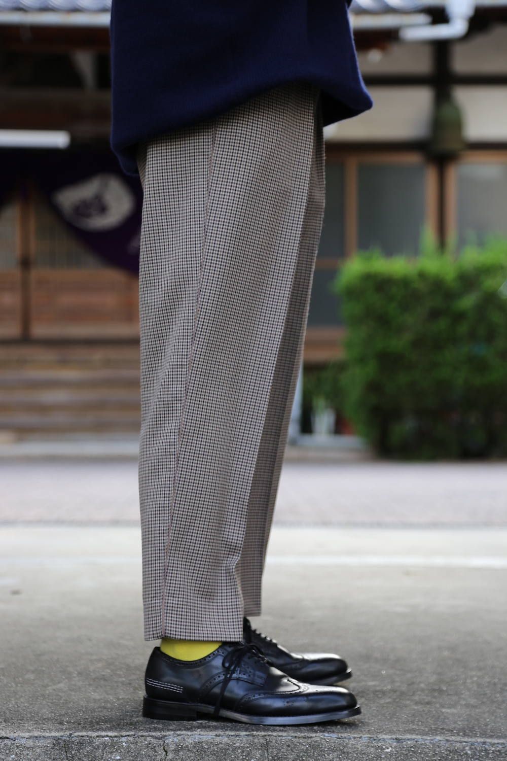 YOKE DETACHABLE FOLD UP SHARE KNIT カシミヤ混 YOKE DETACHABLE FOLD