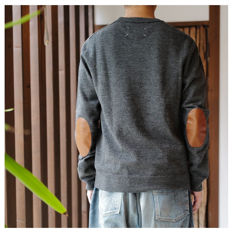 Maison Margiela - エルボーパッチセーター | River