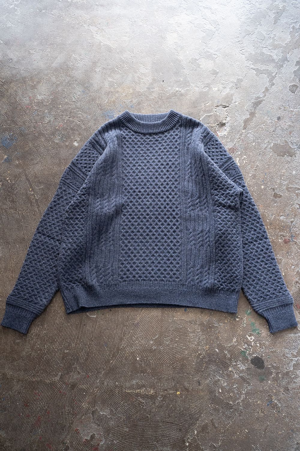 YASHIKI - 【ラスト1点】【22AW】Tokei Knit(BLUE) | Salty