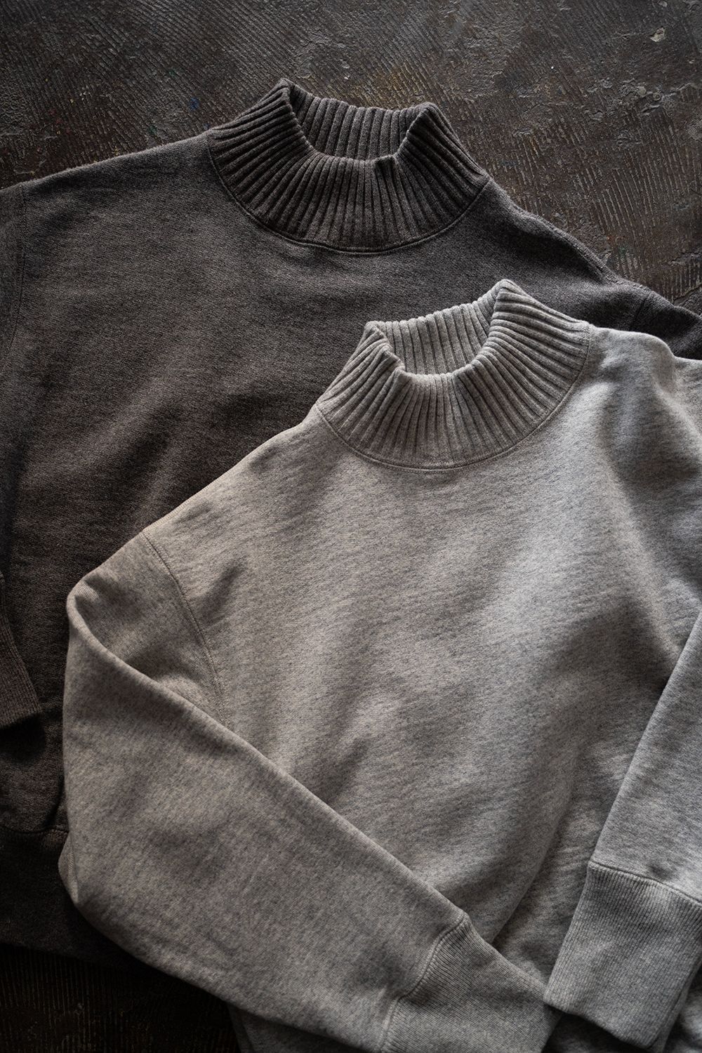 Slopeslow - 【ラスト1点】wool french terry turtle neck sweatshirt