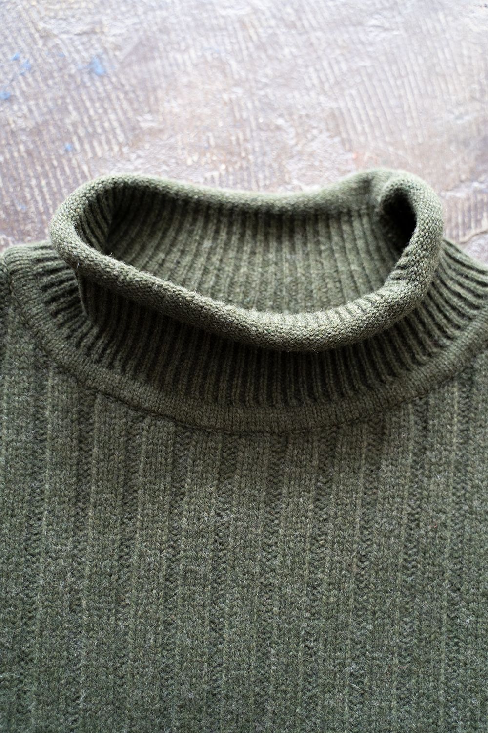 YASHIKI - 【ラスト1点】【22AW】Shizuku Curl High Neck Knit(MOSS