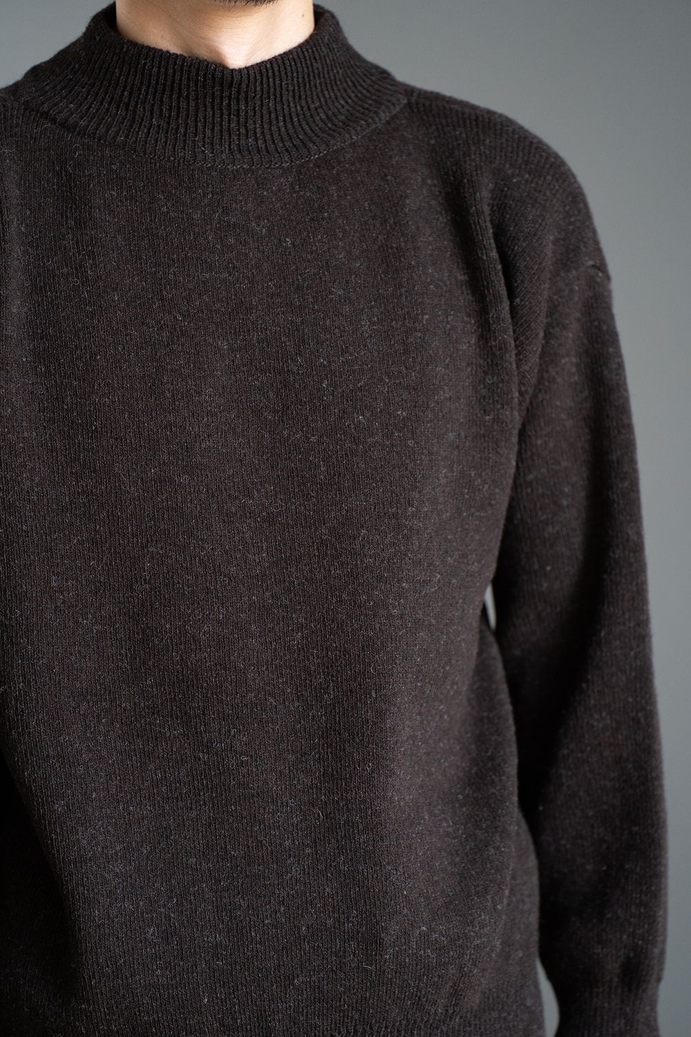 Slopeslow - 【ラスト1点】Hard twisted Shetlandwool GOB sweater