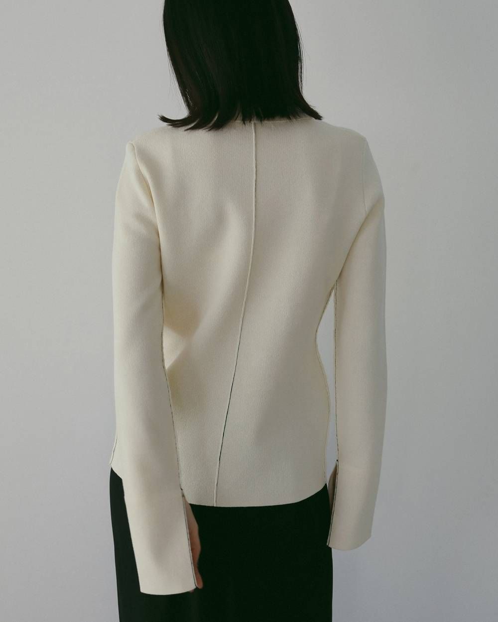 ànuke - Linking Knit Shirts (Ivory) / リンキングニットシャツ