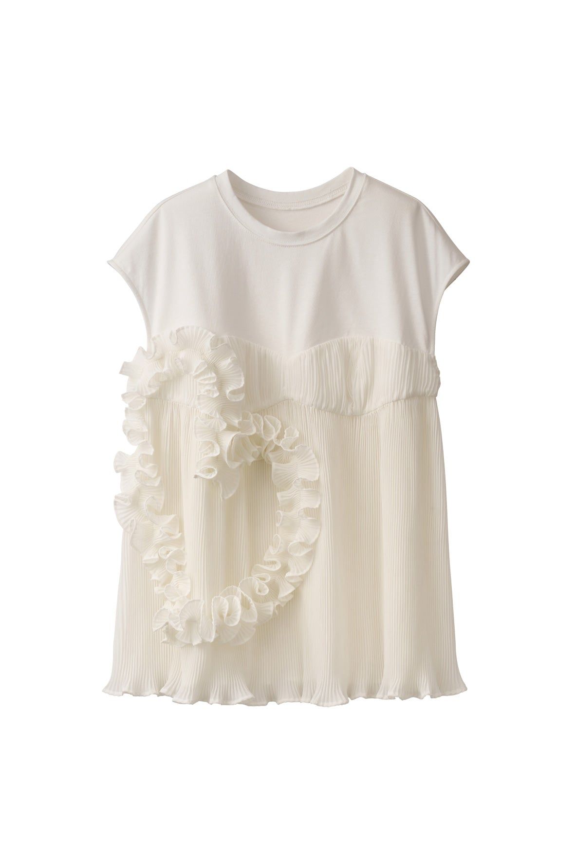 Knuth Marf - heart motif tulle tops / ハートモチーフ チュール