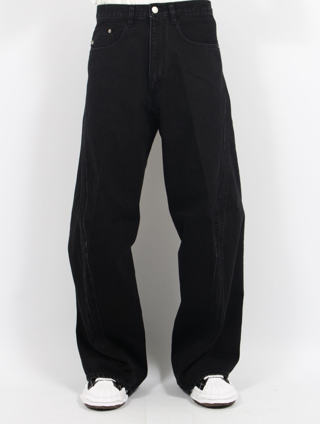 NVRFRGT - 【26SS】3D ツイステッド ワイド レッグ ジーンズ デニム