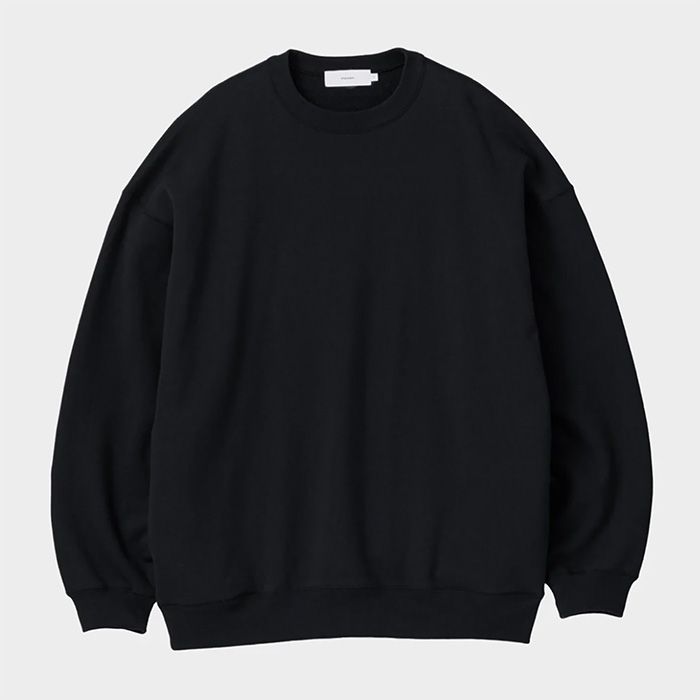 Graphpaper - AZUMA Terry Crew Neck Sweat / BLACK | Stripe Online Store