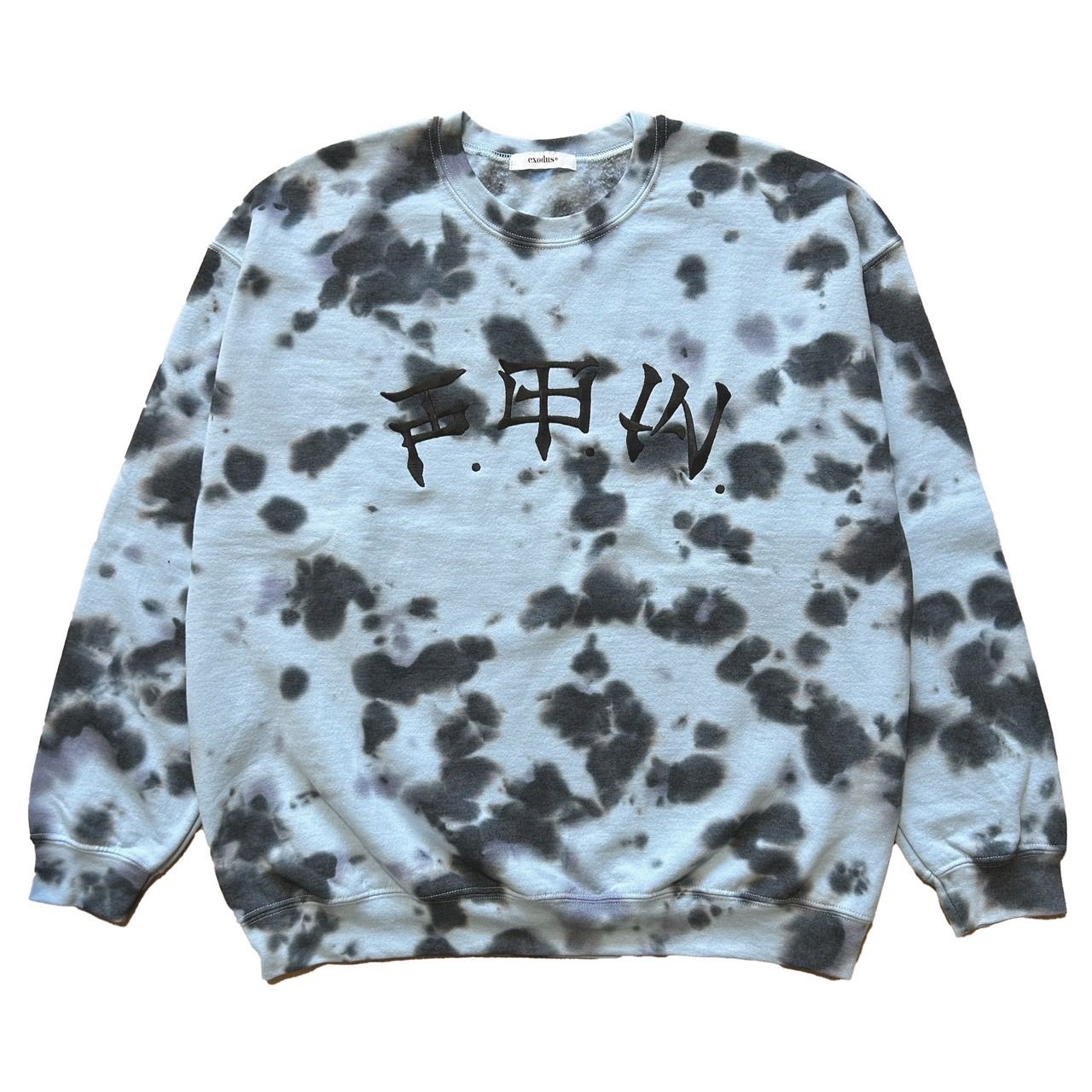 exodus - F.T.W. TIE DYE SWEAT SHIRT / L.BLUE / タイダイスウェット