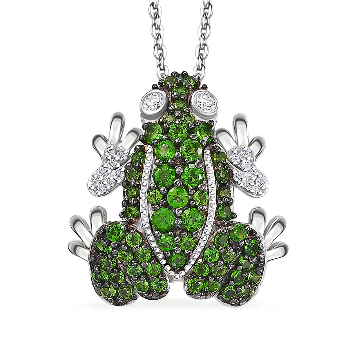 Buy GP Trionfo Collection Chrome Diopside and White Zircon 1.75