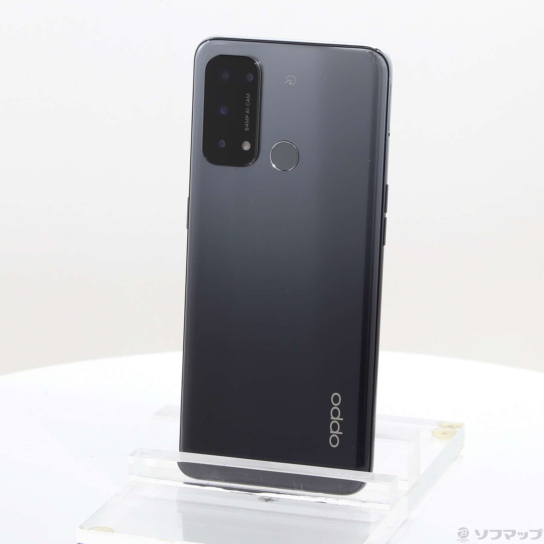 中古】OPPO Reno5 A 128GB シルバーブラック A103OP Y!mobile SIM