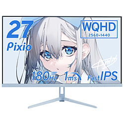 PX27UWAVEB-O ゲーミングモニター PX27UWAVE ブルー ［27型 /4K(3840