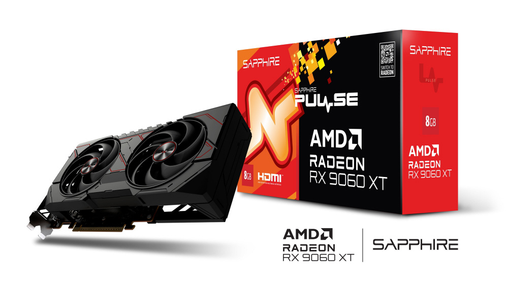 グラフィックボード PULSE Radeon RX 9060 XT GAMING OC 8GB 11350-04