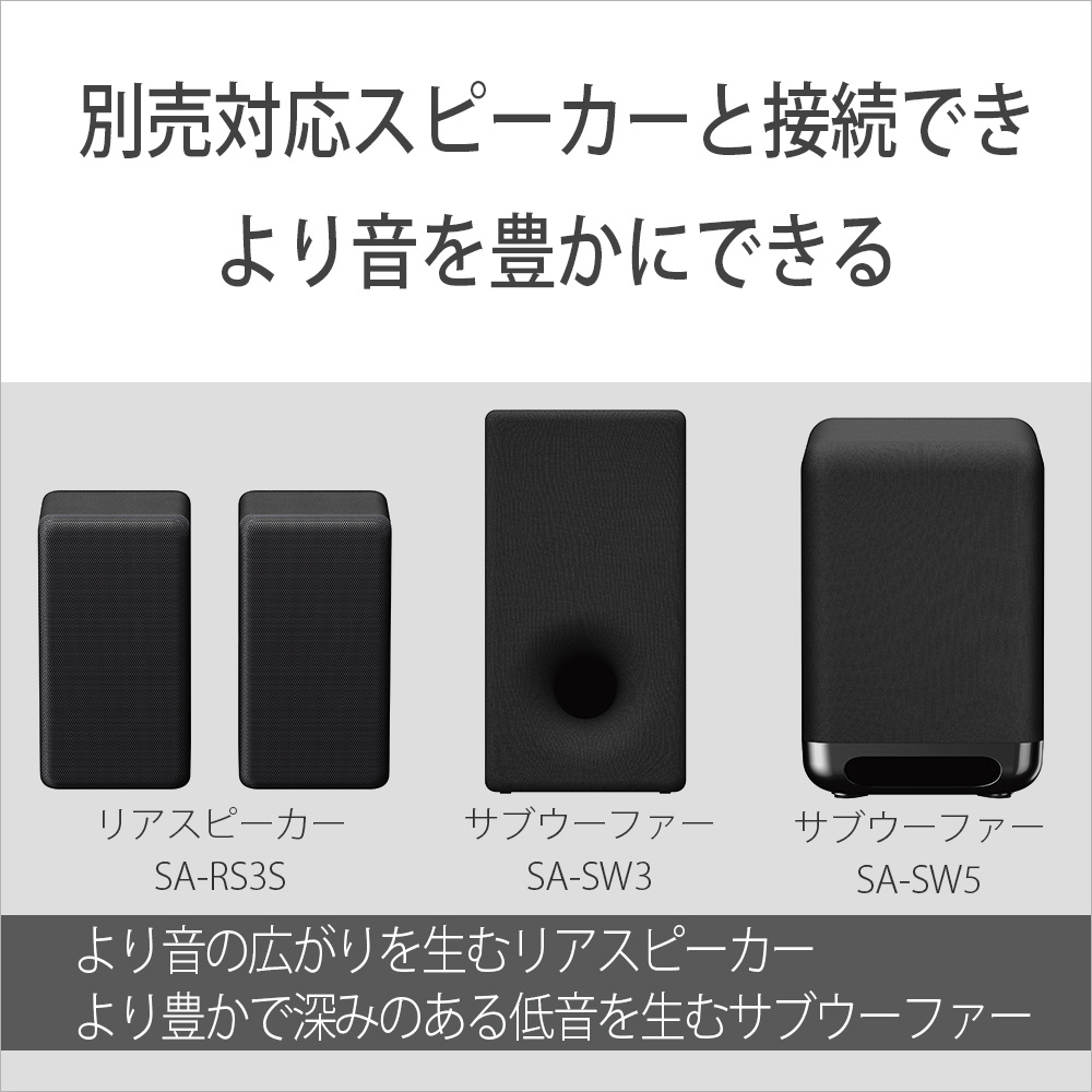サウンドバー HT-S2000 ［DolbyAtmos対応 /3.1ch /Bluetooth対応］｜の