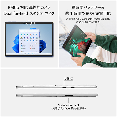 Surface Pro 9 プラチナ [Windows 11 Home/Core i7/メモリ:32GB/SSD
