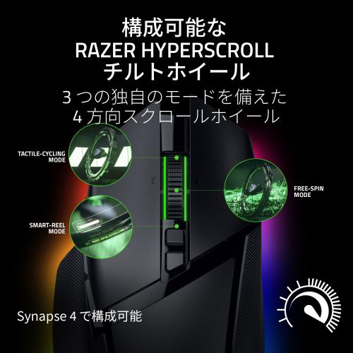 ゲーミングマウス Basilisk V3 Pro 35K ブラック RZ01-05240100-R3A1