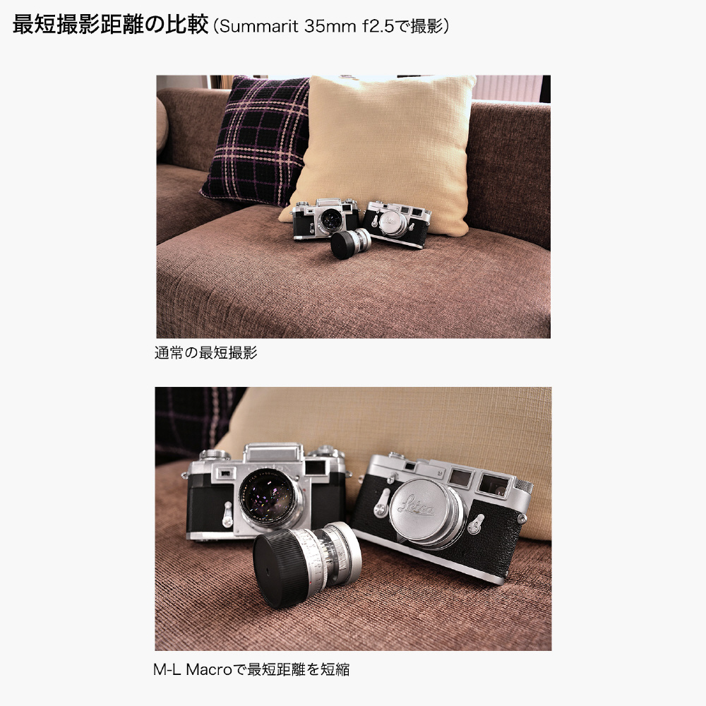 マウントアダプター M-L Macro (ライカMマウントレンズ → Lマウント