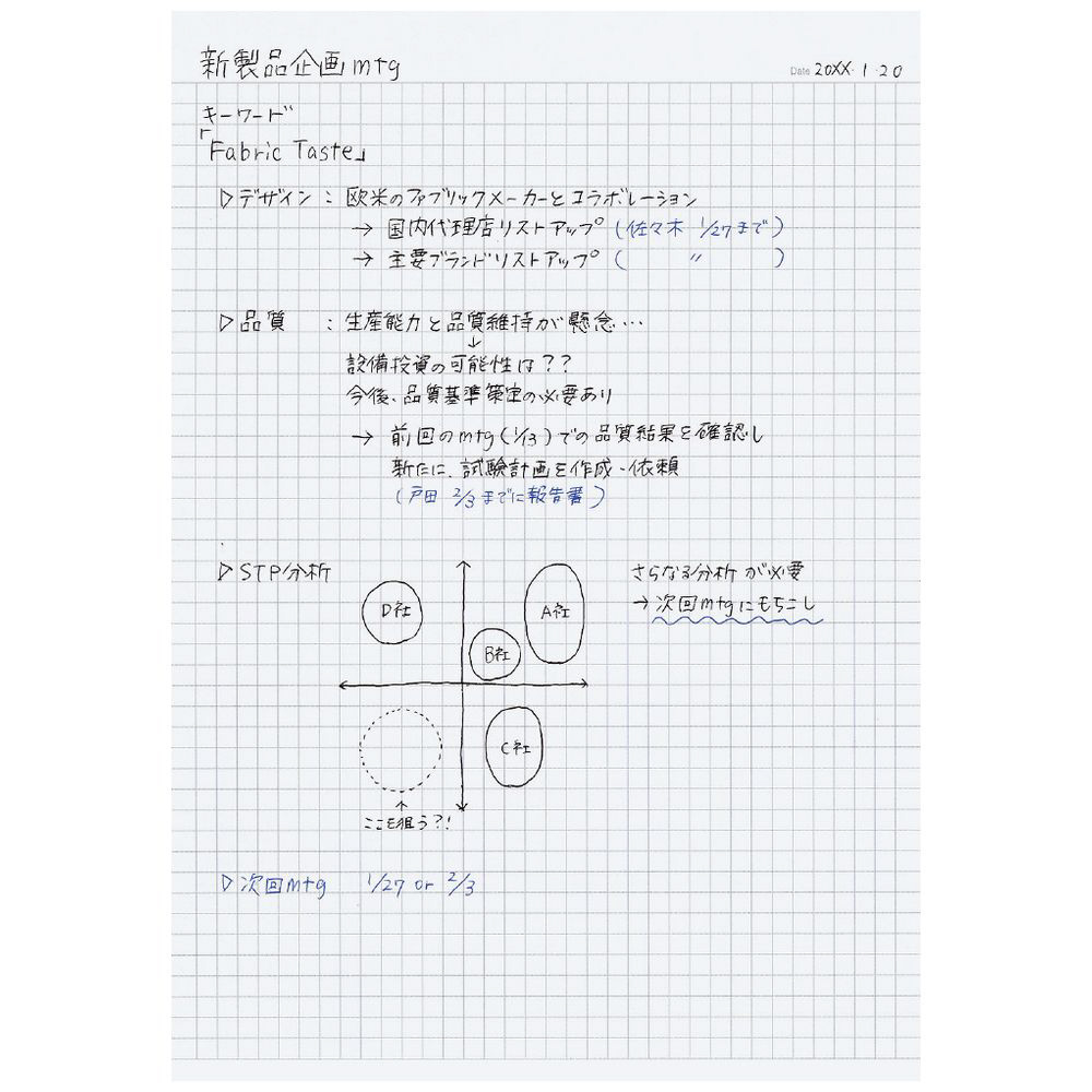 ノート] 大人キャンパス キャンパスノート 方眼罫 (セミB5・5mm方眼罫