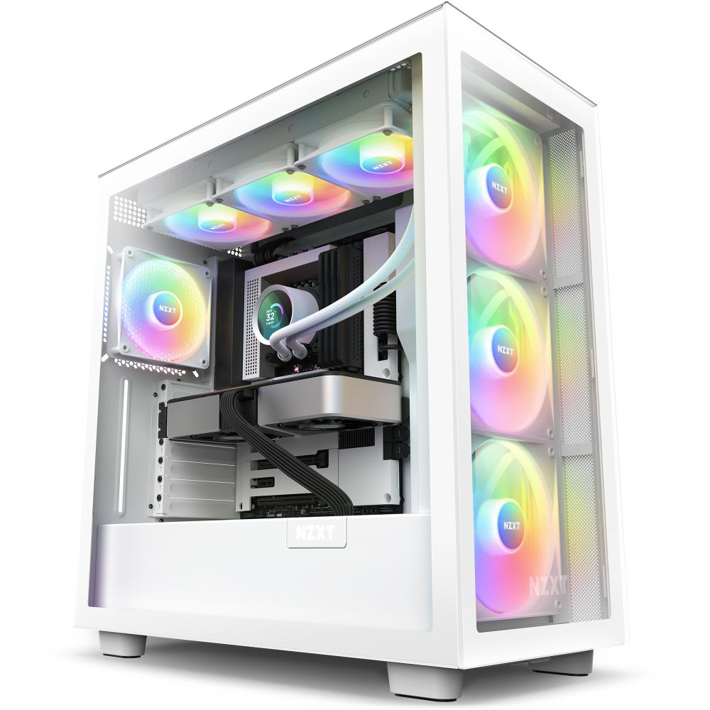 水冷CPUクーラー KRAKEN RGB 360 ホワイト RL-KR360-W1 120mmファンx3
