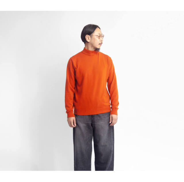 MOONCASTLE ムーンキャッスル カシミヤ100％ 天竺モックネックニット