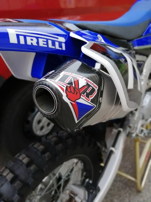 DVR MX ツインカーボンステレオエキゾースト Yamaha YZ250F/450F フル